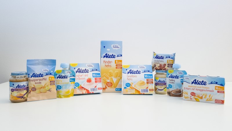 Alete-Produkte mit Zuckerzusatz - Bild: foodwatch e.V.